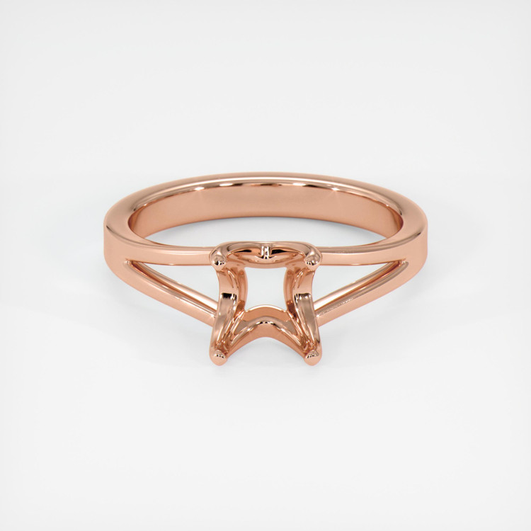 14K Rose Gold Solitaire Ring Setting