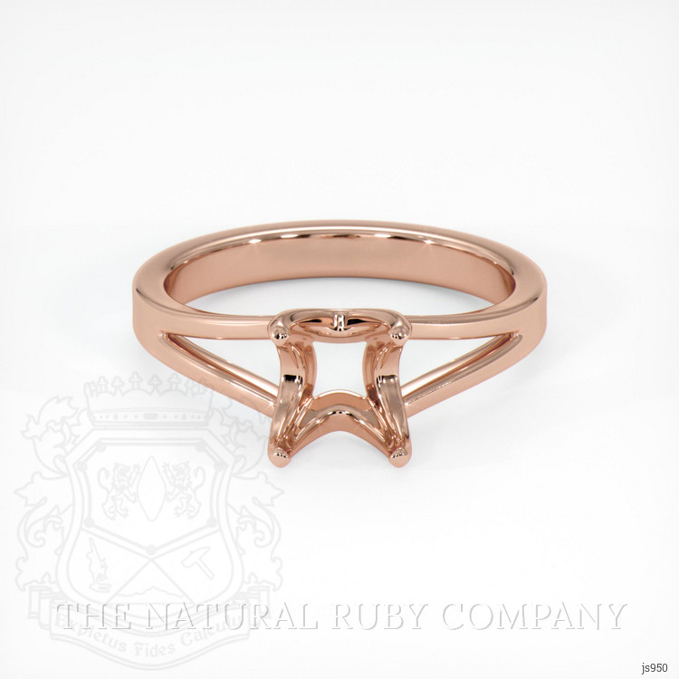 14K Rose Gold Solitaire Ring Setting
