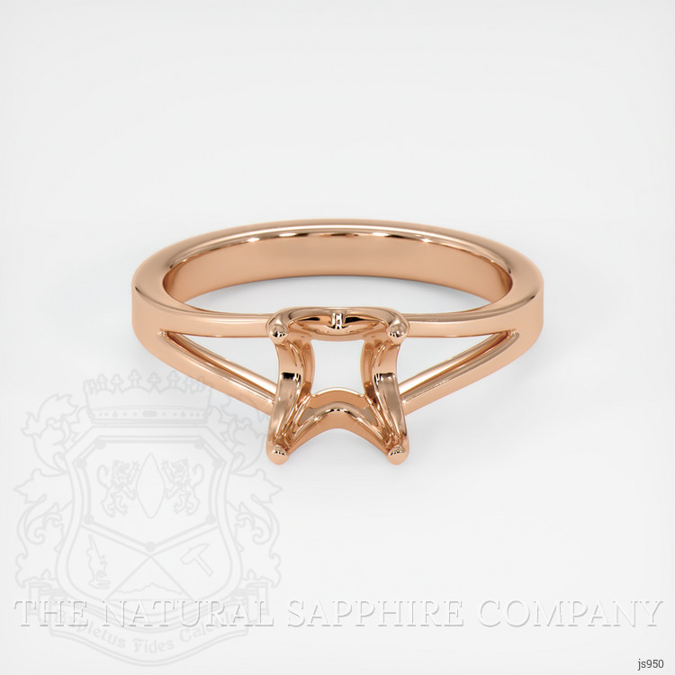 14K Rose Gold Solitaire Ring Setting
