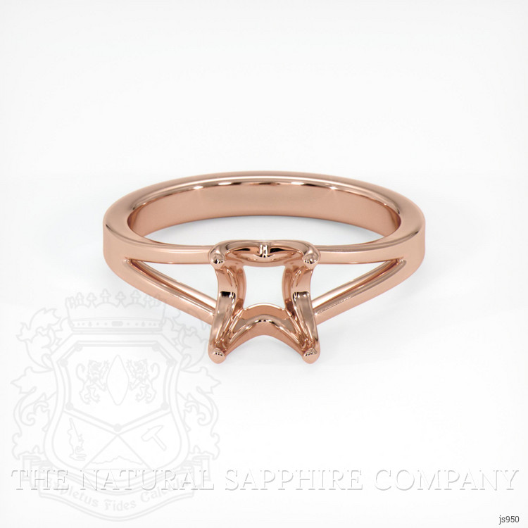 14K Rose Gold Solitaire Ring Setting
