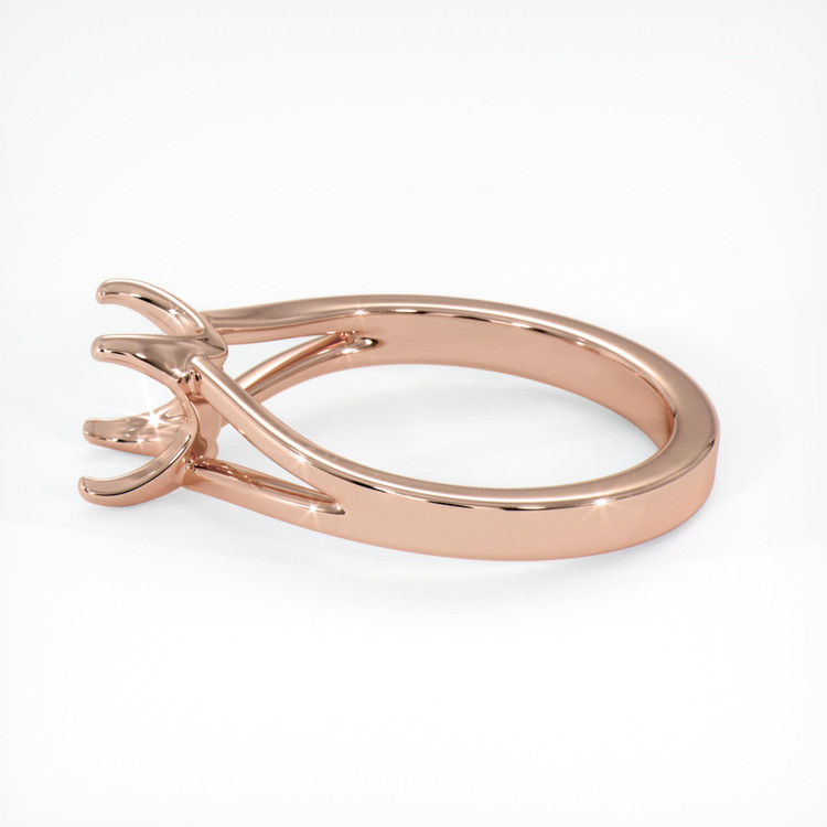 14K Rose Gold Solitaire Ring Setting
