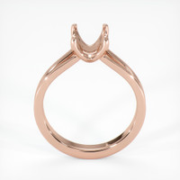14K Rose Gold Solitaire Ring Setting Image