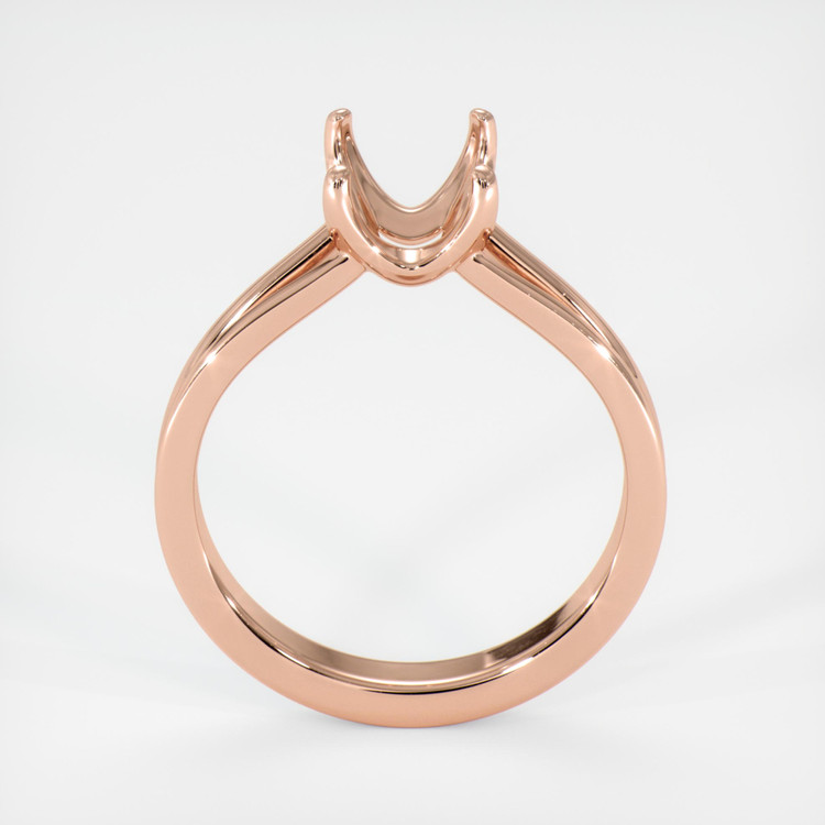 14K Rose Gold Solitaire Ring Setting