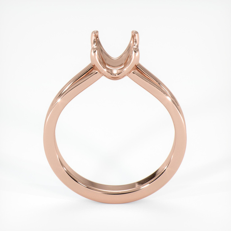 14K Rose Gold Solitaire Ring Setting