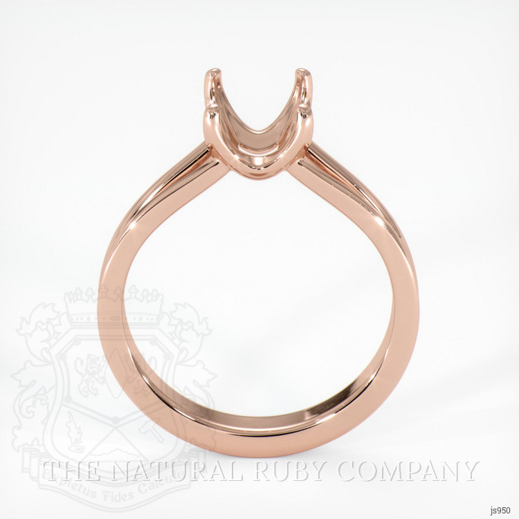 14K Rose Gold Solitaire Ring Setting