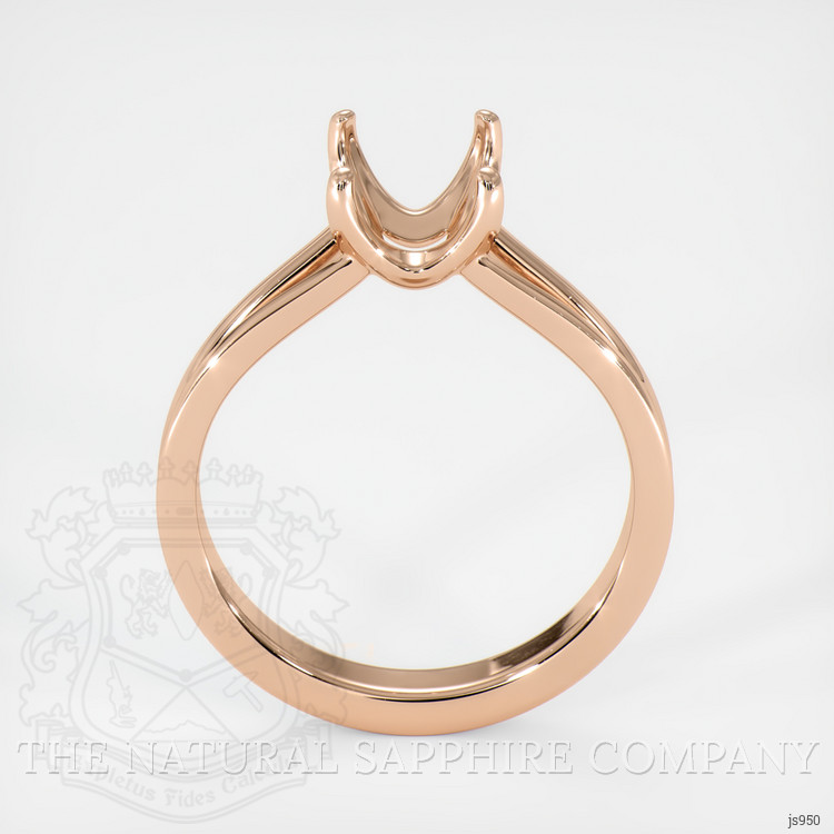 14K Rose Gold Solitaire Ring Setting