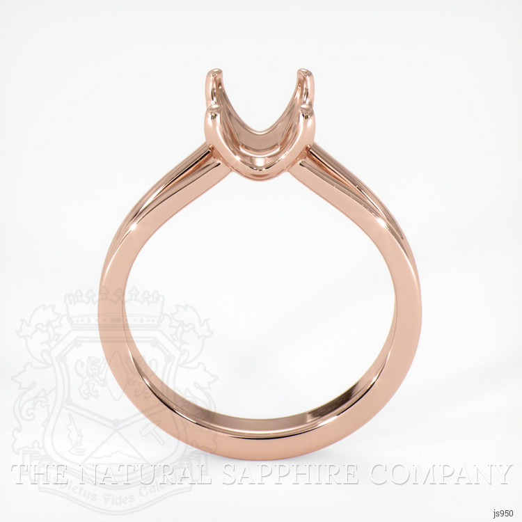 14K Rose Gold Solitaire Ring Setting