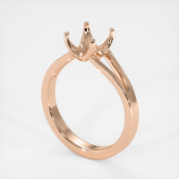 18K Rose Gold Solitaire Ring Setting Video