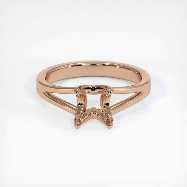 18K Rose Gold Solitaire Ring Setting