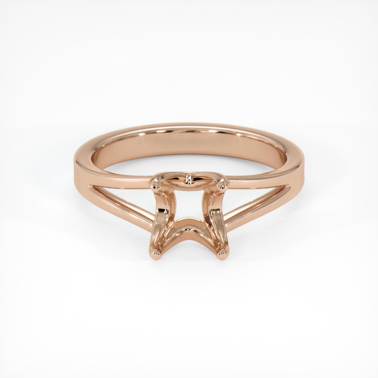 18K Rose Gold Solitaire Ring Setting