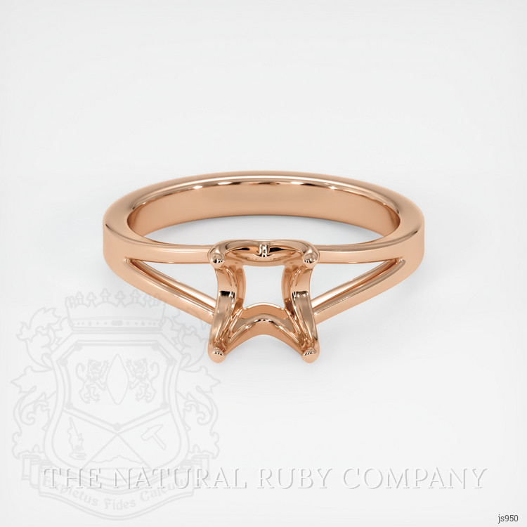 18K Rose Gold Solitaire Ring Setting