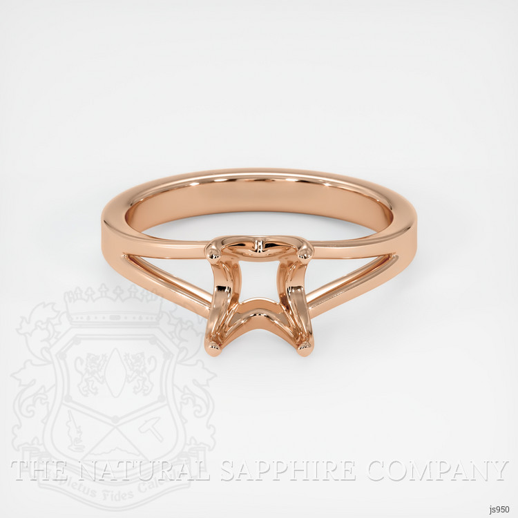 18K Rose Gold Solitaire Ring Setting