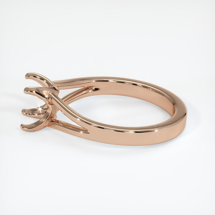 18K Rose Gold Solitaire Ring Setting