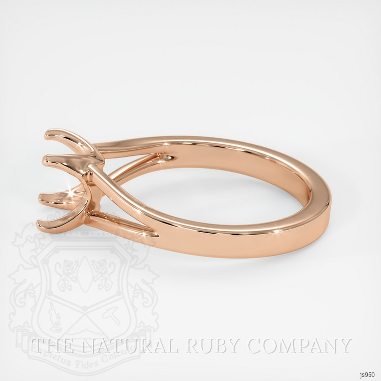 18K Rose Gold Solitaire Ring Setting