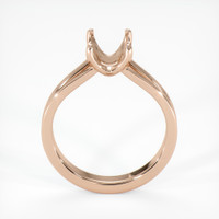 18K Rose Gold Solitaire Ring Setting Image