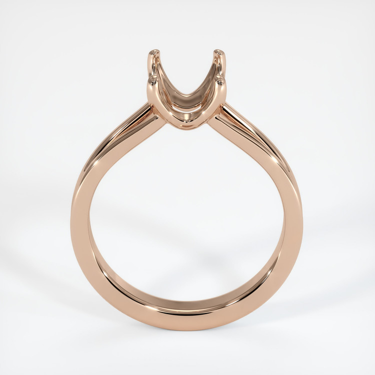 18K Rose Gold Solitaire Ring Setting