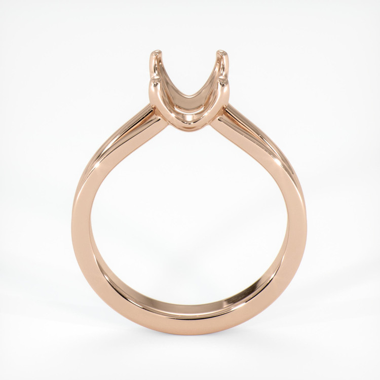 18K Rose Gold Solitaire Ring Setting