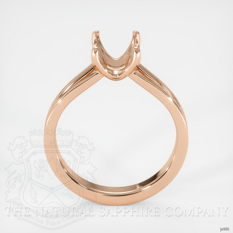 18K Rose Gold Solitaire Ring Setting
