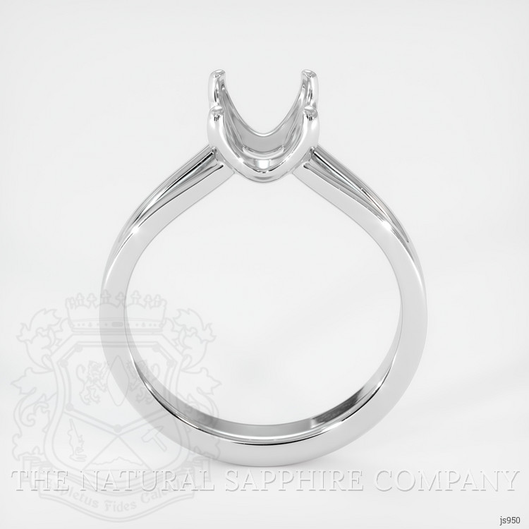 10K White Gold Solitaire Ring Setting