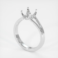 14K White Gold Solitaire Ring Setting Video
