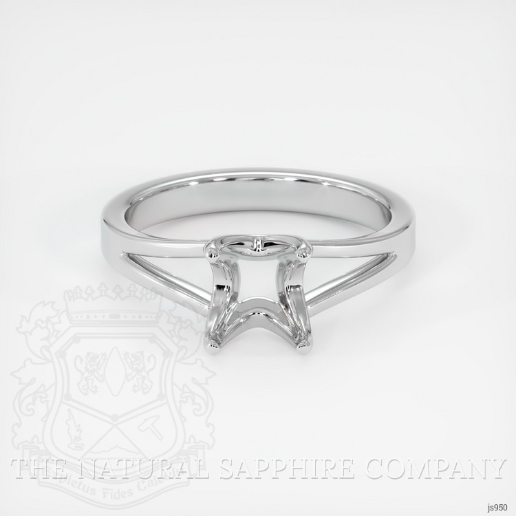 14K White Gold Solitaire Ring Setting