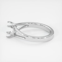 14K White Gold Solitaire Ring Setting Image