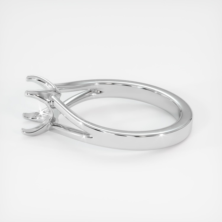 14K White Gold Solitaire Ring Setting