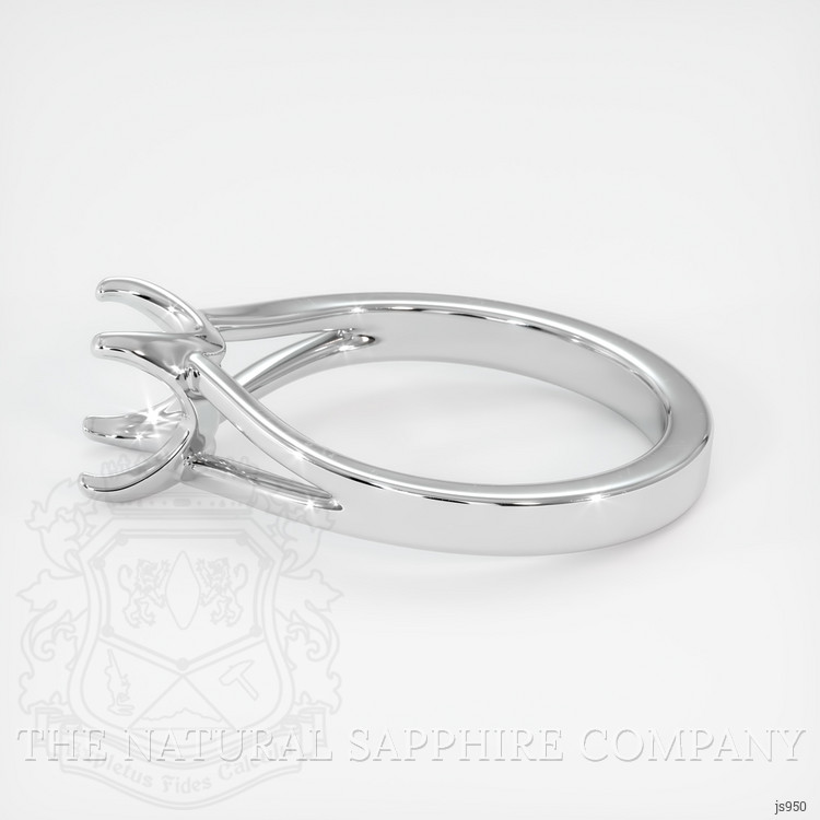 14K White Gold Solitaire Ring Setting