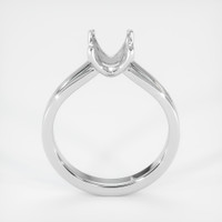 14K White Gold Solitaire Ring Setting Image