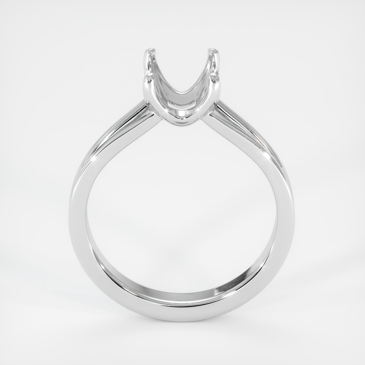 14K White Gold Solitaire Ring Setting