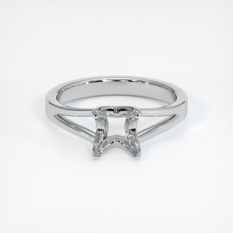 18K White Gold Solitaire Ring Setting