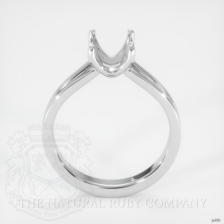 18K White Gold Solitaire Ring Setting