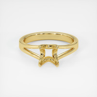 14K Yellow Gold Solitaire Ring Setting Image