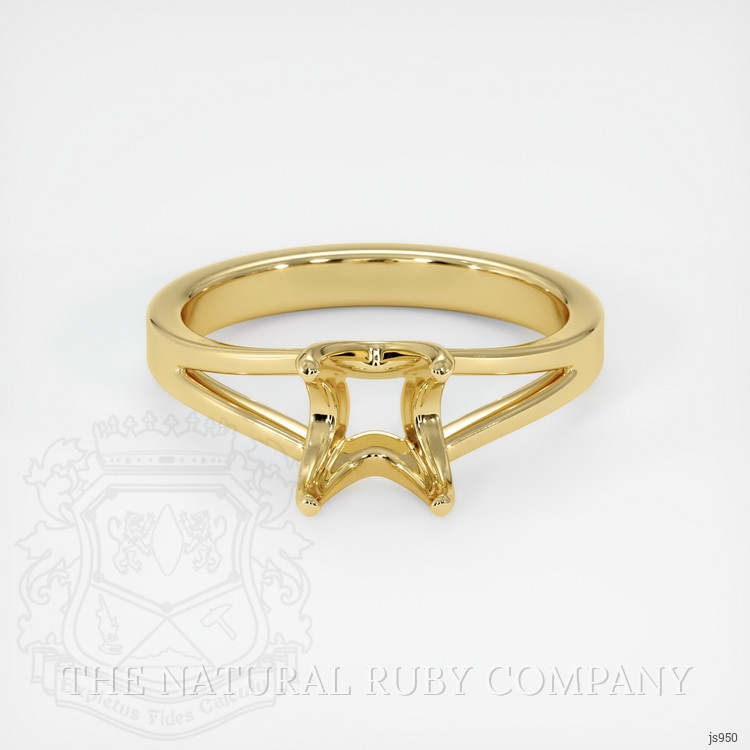 18K Yellow Gold Solitaire Ring Setting