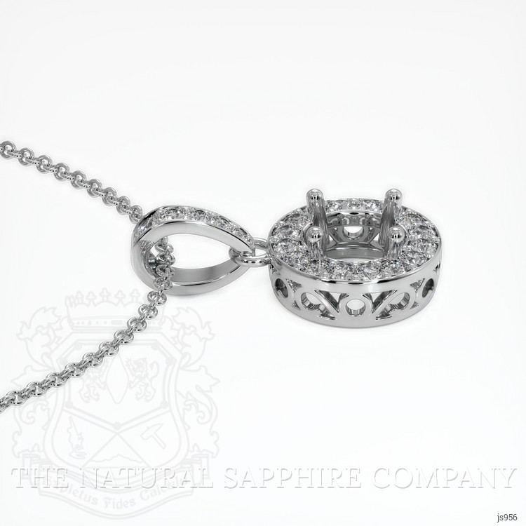 Platinum 950 Antique Style Pendant Setting
