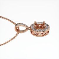 14K Rose Gold Antique Style Pendant Setting Image
