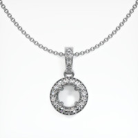 10K White Gold Antique Style Pendant Setting Video