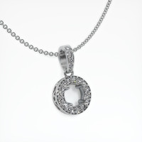 10K White Gold Antique Style Pendant Setting Image