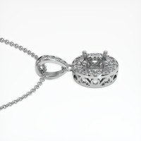 10K White Gold Antique Style Pendant Setting Image