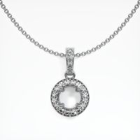 18K White Gold Antique Style Pendant Setting Video