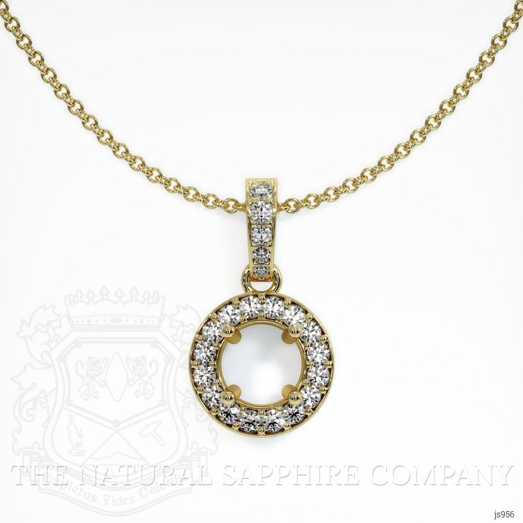 10K Yellow Gold Antique Style Pendant Setting
