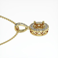 10K Yellow Gold Antique Style Pendant Setting Image