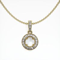 14K Yellow Gold Antique Style Pendant Setting Video
