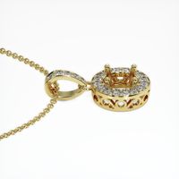 14K Yellow Gold Antique Style Pendant Setting Image