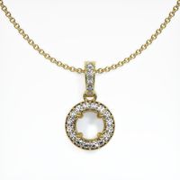 18K Yellow Gold Antique Style Pendant Setting Video