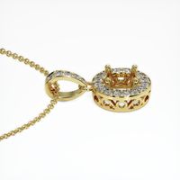 18K Yellow Gold Antique Style Pendant Setting Image