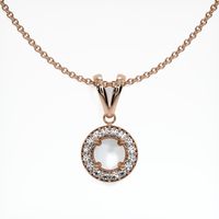 14K Rose Gold Pave Pendant Setting Video