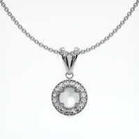 10K White Gold Pave Pendant Setting Video