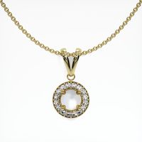 14K Yellow Gold Pave Pendant Setting Video
