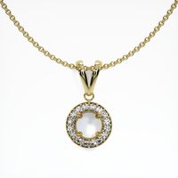 18K Yellow Gold Pave Pendant Setting Video